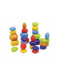 Piedras de madera Apilables 30u