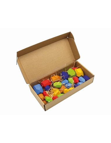 Piedras de madera Apilables 30u