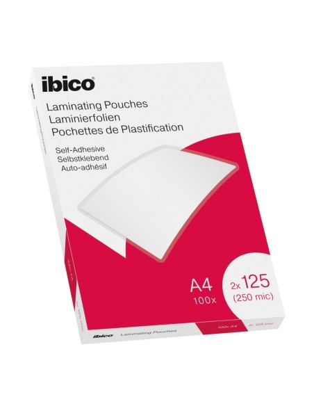 Fundas de Plastificar Ibico A4 Adhesivas 100u