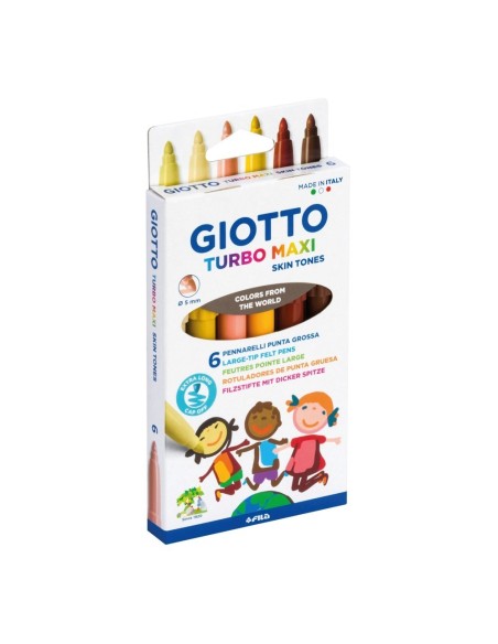 Rotulador MAXI Skin Tones 6 colores