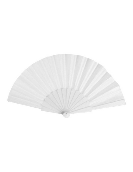 Abanico tela blanco para decorar
