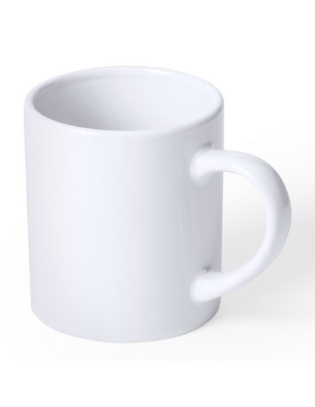 Taza cerámica blanca 25ml para decorar