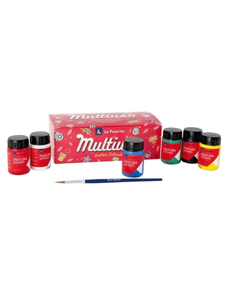Pintura satinada la pajarita 6 colores 35ml