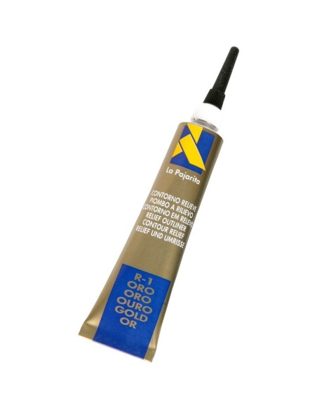 Perfilador relieve la pajarita oro 20ml.