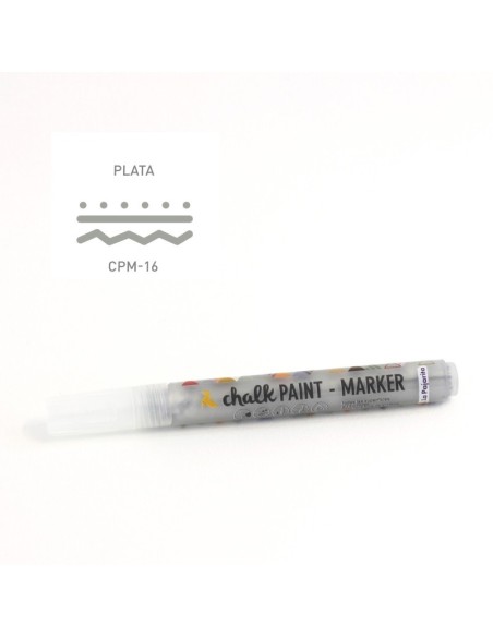 Rotulador Chalk Paint Plata