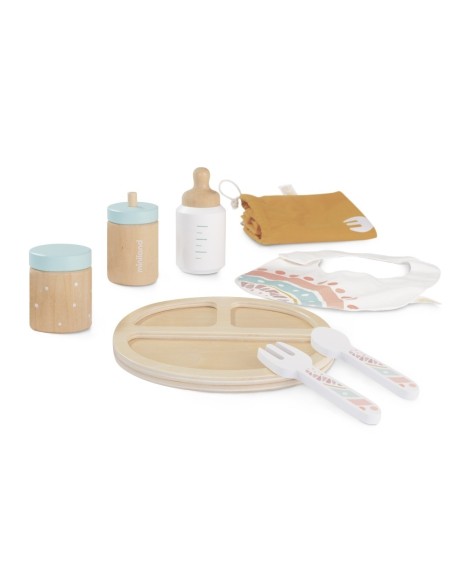 Set de Alimentación Madera para muñecos