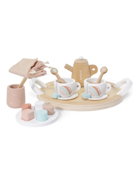 Set de Té Madera para muñecos