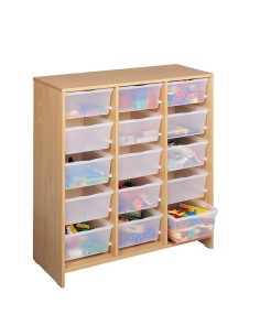 Mueble Alto 15 Bandejas Transparentes Haya