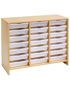 Mueble Bajo 21 Transparentes Haya