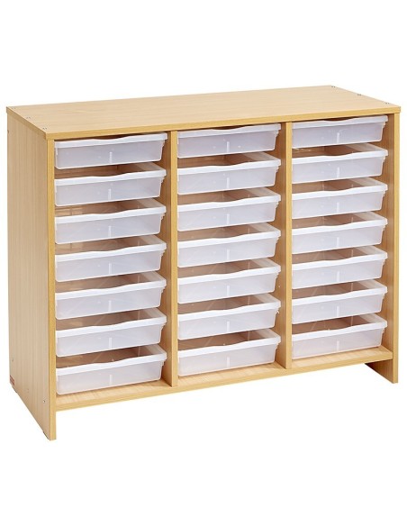 Mueble Bajo 21 Transparentes Haya