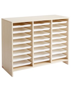 Mueble Bajo 24 Bandejas Abedul