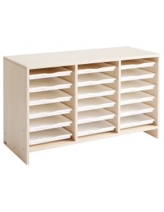 Mueble Actividades 18 Bandejas Abedul