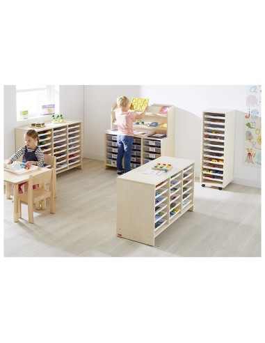 Mueble Bajo 24 Bandejas Abedul