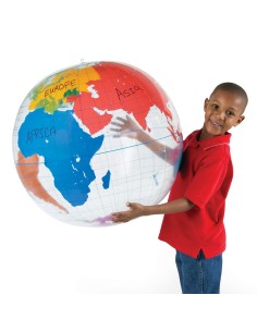 Globo terráqueo inflable