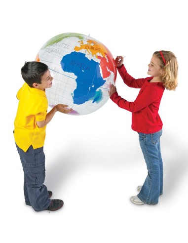 Globo terráqueo inflable