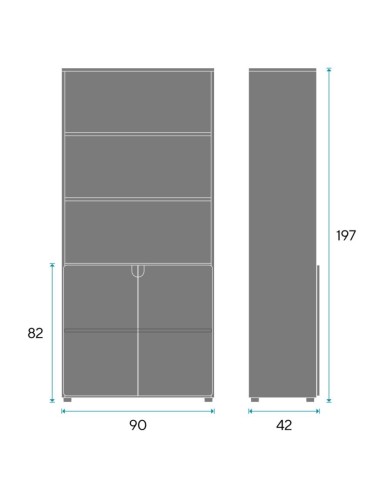 Armario alto puertas bajas DOT197M