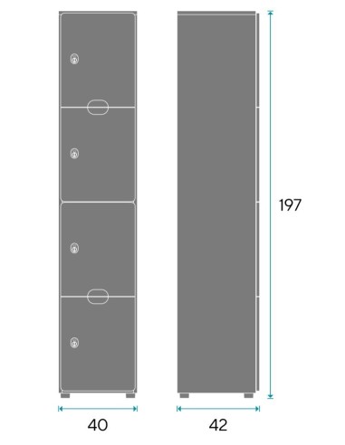 Taquilla alta puertas DOT197T