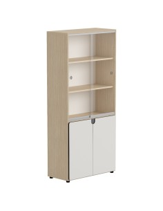 Armario alto vitrina puertas bajas DOT197V