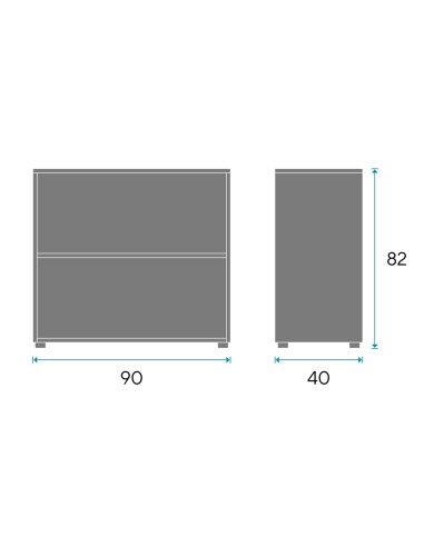 Armario estanteria bajo lejas DOT82E