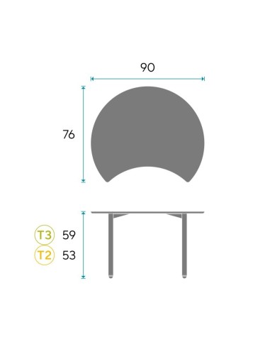Mesa infantil Eclipse Kiddy E