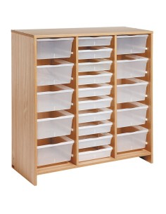 Mueble Alto 20 Bandejas Transparentes Haya 2