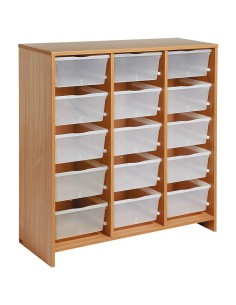 Mueble Alto 15 Bandejas Transparentes Haya 2
