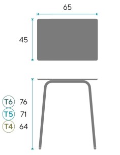 Pupitre escolar Desk One 2