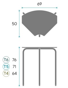 Pupitre escolar Petal 2