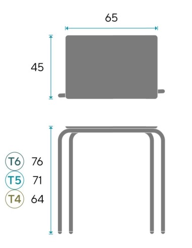 Pupitre escolar Pile