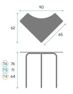 Pupitre escolar Sharp 2