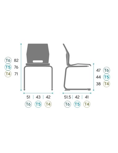 Silla escolar Slim Up