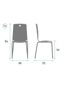 Silla escolar Woody 2