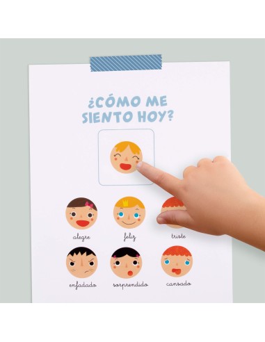 Gomets rollo círculo Emociones