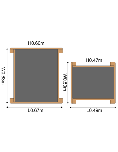 Mesa Agua y Arena doble