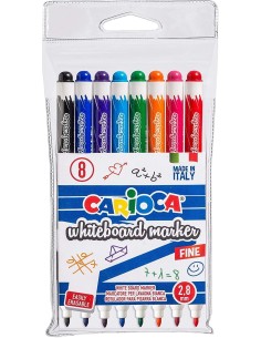 Rotulador de Pizarra Fino Carioca 8 colores